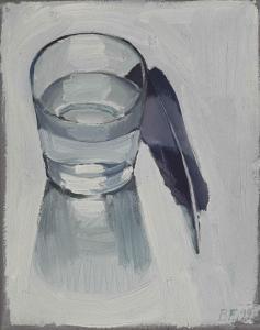 FIVIAN BENDICHT 1940-2019,Still Life with Glass and Feather,1999,Germann CH 2023-11-28