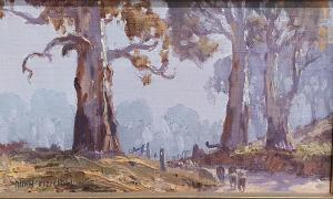 FIZELL Allan 1944,GUM TREES AND SHEEPS,Raffan Kelaher & Thomas AU 2020-11-10