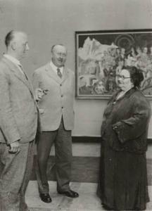 FLACH Hannes Maria 1901-1936,MUTTER EY IN DEBATE WITH THE LAWYER HAUBRICH, DIR,1931,Villa Grisebach 2013-11-27