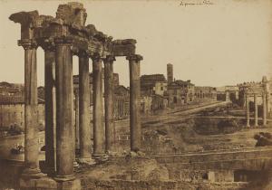 FLACHERON Frédéric, Comte 1813-1883,Temple of Saturn, Roman Forum,Lempertz DE 2022-12-02