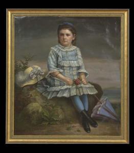 FLACHM G.A,Portrait of a Girl,New Orleans Auction US 2013-12-06