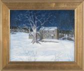 FLACK Rita 1900-2000,Winter landscape with a farm house,Pook & Pook US 2012-10-27