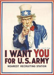 FLAGG James Montgomery 1877-1960,I WANT YOU FOR U.S. ARMY,1917,Christie's GB 2014-05-21