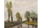 FLAKENBERG Richard 1875-1948,Niederrheinische Landschaft,Von Zengen DE 2015-09-18