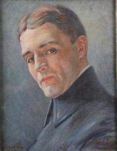 FLAMENT Edouard Casimir Arthur 1871-1943,Portrait d'homme,1915,Osenat FR 2013-01-27