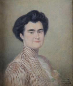 FLAMENT Edouard Casimir Arthur 1871-1943,Portrait de femme,1911,Osenat FR 2013-01-27