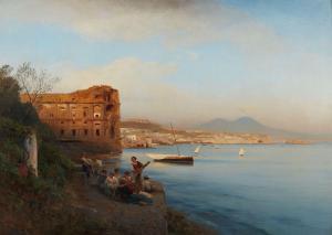 FLAMM Albert 1823-1906,Blick auf die Bucht von Neapel,Lempertz DE 2023-11-18