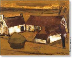 FLANDERS Wim 1943,Farmhouse in landscape,Bernaerts BE 2008-04-14