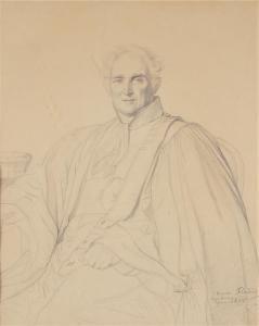 FLANDRIN Auguste 1804-1843,Portrait de magistrat assis,1840,Ruellan FR 2019-11-09