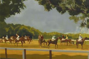 FLANNERY Vaughn 1898-1955,THE SEVEN-FURLONG CHUTE, SARATOGA,Sotheby's GB 2016-10-20