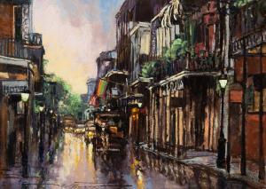 FLATTMANN Alan R 1946,Evening Reflections on Royal Street,2006,Hindman US 2019-06-28