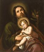 FLATZ Johann Gebhard 1800-1881,Madonna mit dem Christuskind und Stieglitz - Josef,Zeller 2015-09-24