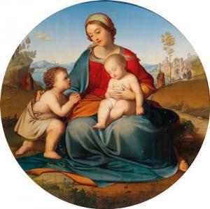 FLATZ Johann Gebhard 1800-1881,Madonna with Child,1848,Palais Dorotheum AT 2017-12-05