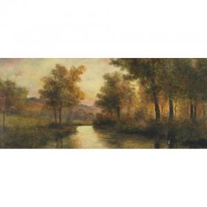 FLAVELLE Geoff H 1853-1900,A TRANQUIL RIVER VIEW,Waddington's CA 2010-11-30