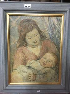 FLEETWOOD WALKER Bernard 1893-1965,Mother and Child,Stacey GB 2022-07-18