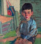 FLEETWOOD WALKER Bernard 1893-1965,On the Farm, the artist's son Guy,Woolley & Wallis GB 2019-06-05