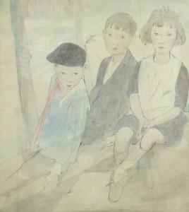FLEETWOOD WALKER Bernard 1893-1965,Three children,Halls GB 2018-03-21