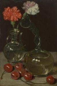 FLEGEL Georg 1563-1638,A glass vase with flowers and a kuttrolf surrounde,Christie's GB 2023-01-25