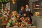 FLEGEL Georg 1563-1638,Large still life with fruits, vegetables and flowe,Galerie Koller 2017-03-31