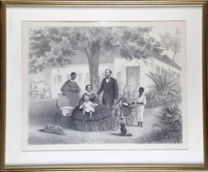 FLEINS H,FAMILLE AU JARDIN,1861,Pillon FR 2018-02-04
