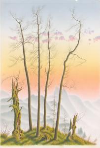 FLEISCHER Ferdinand Robert 1858,Mountain landscape a dawn,Villa Grisebach DE 2022-10-30