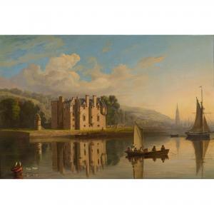 FLEMING John B 1792-1845,NEWARK CASTLE, PORT GLASGOW,1830,Lyon & Turnbull GB 2021-12-09