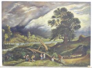 FLEMING John B 1792-1845,The Rising of the River,Claydon Auctioneers UK 2022-01-08