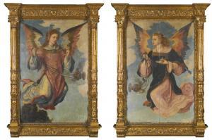 FLEMISH SCHOOL,ANGELS WITH INCENSE BURNERS,Sotheby's GB 2014-04-30