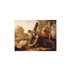 FLEMISH SCHOOL,christ on the road to calvary,Sotheby's GB 2001-12-10