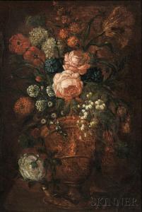 FLEMISH SCHOOL,Floral Still Life with a Foreground Bird,Skinner US 2014-09-19