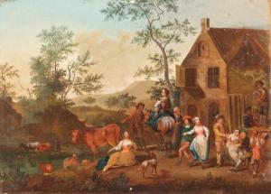 FLEMISH SCHOOL,Landscapes with Peasants Dancing,1981,Christie's GB 1999-11-03