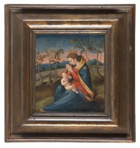 FLEMISH SCHOOL,Paesaggio con la Vergine e il Bambino,Babuino IT 2018-01-22