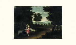 FLEMISH SCHOOL,saint jean-baptiste dans un paysage,1700,Mercier & Cie FR 2006-06-18