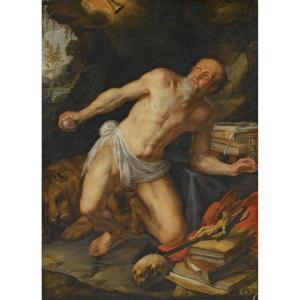 FLEMISH SCHOOL,SAINT JEROME IN THE WILDERNESS,Sotheby's GB 2009-12-10