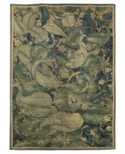 FLEMISH SCHOOL,Verdure tapestry fragment,Bonhams GB 2015-07-09