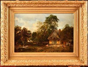FLERS Camille 1802-1868,Devant de ferme,Osenat FR 2023-11-26