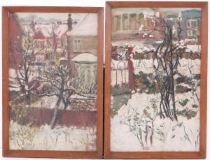FLETCHER Frances Ann 1846-1935,Garden scenes,1960,Burstow and Hewett GB 2016-05-25