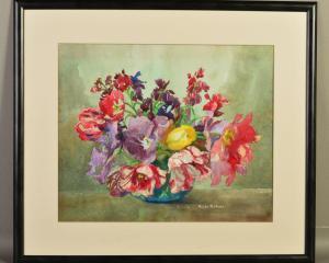 FLETCHER Helen,Tulips and Wallflowers,Richard Winterton GB 2019-06-19