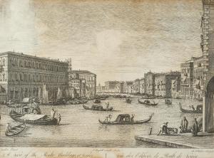 FLETCHER Henry 1715-1744,Veduta del ponte di Rialto,2000,Il Ponte Casa D'aste Srl IT 2023-03-28