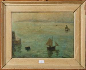 FLEURY Madeleine 1800-1900,Navires dans la baie,Mercier & Cie FR 2020-04-22