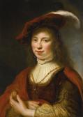 FLINCK Govaert 1615-1660,A TRONIE OF A YOUNG WOMAN,1640,Sotheby's GB 2015-12-09