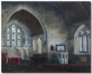 FLINN John 1900-1900,Interior - Piltown Church,1985,Gilding's GB 2008-12-02