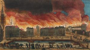 FLINT Andreas 1768-1824,Copenhagen Fire of 1795,Bruun Rasmussen DK 2019-06-17