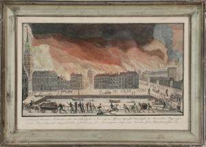 FLINT Andreas,Forestilling af Branden i Kiöbenhavn som den viist,1795,Bruun Rasmussen 2024-04-01