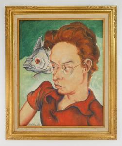 FLINT Leroy Walter 1909-1991,Self-Portrait,Rachel Davis US 2024-03-23