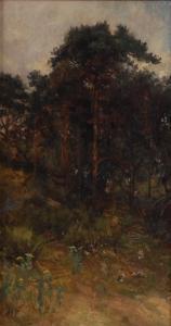 FLINT Saville Lumley W. 1882-1895,Rabbits in a wooded copse,Lacy Scott & Knight GB 2016-06-11