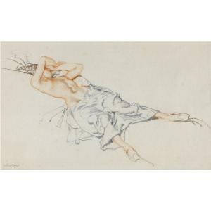 FLINT William Russell 1880-1969,RECLINING MODEL,Sotheby's GB 2011-05-17