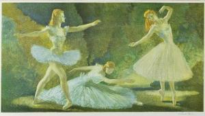 FLINT William Russell 1880-1969,Three ballerinas,1949,Mallams GB 2015-08-12