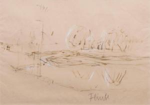 FLINTE Fritz 1876-1963,Landscape,Stahl DE 2020-09-26