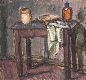 FLINTE Fritz 1876-1963,Table Still Life,Stahl DE 2020-09-26